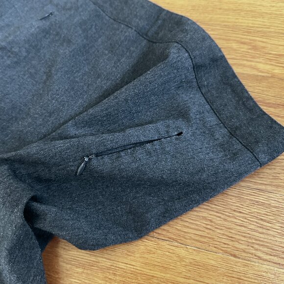 Gray Work Skirt With Hidden Pockets - Picture 3 of 3